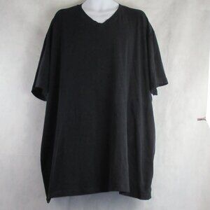 Alfani Men's Big & Tall Short Sleeve T-Shirt, Solid Black, 4XLT